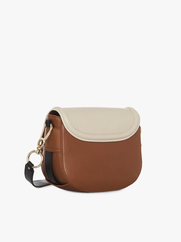 Chloé Bandolera Mujer Mara Beige Cowhide VPJS38719